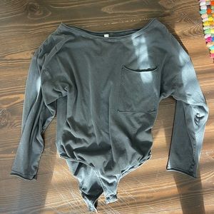 Free people long sleeve bodysuit
